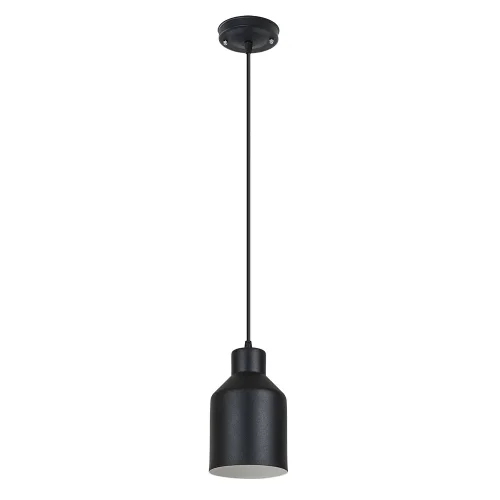 Светильник подвесной Lark A7073SP-1BK Arte Lamp чёрный на 1 лампу, основание чёрное в стиле лофт современный 
