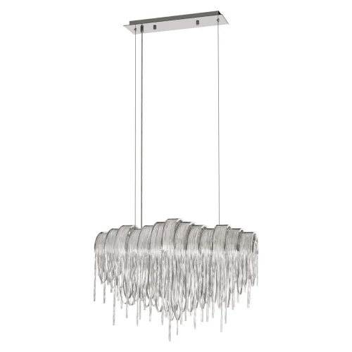 Люстра подвесная Volver 10404/720L SN LOFT IT никель на 5 ламп, основание никель в стиле арт-деко цепочки