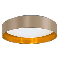 Светильник потолочный LED Maserlo 2 99541 Eglo серый золотой коричневый 1 лампа, основание серое коричневое в стиле современный 