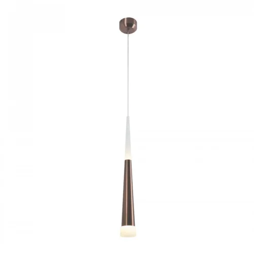 Светильник подвесной LED Вегас CL227013 Citilux белый 1 лампа, основание коричневое в стиле современный трубочки