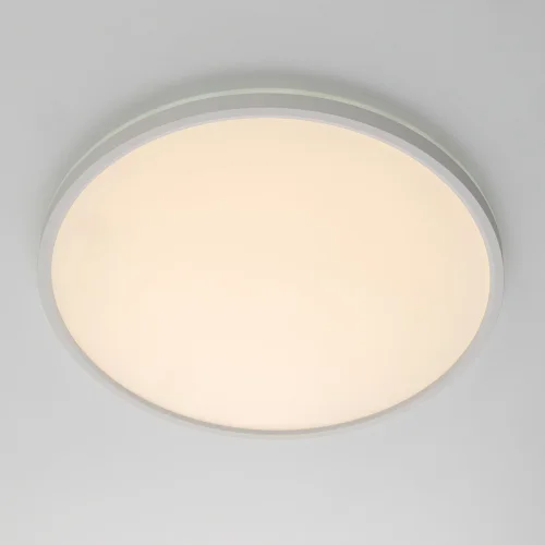 Светильник потолочный LED с пультом Norma CL749400 Citilux белый на 1 лампу, основание белое в стиле современный хай-тек круглый с пультом фото 3