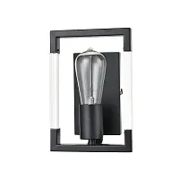 Бра Turin VL5022W01 Vele Luce без плафона чёрный на 1 лампу, основание чёрное в стиле современный 