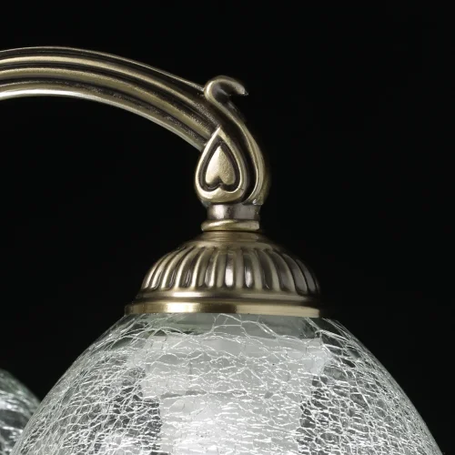 Люстра потолочная Аманда 481015308 MW-Light прозрачная на 8 ламп, основание античное бронза в стиле классический  фото 7