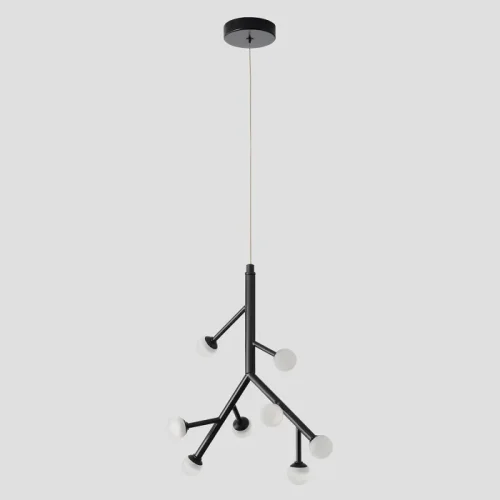 Светильник подвесной ЛЕД TWIG SP16W LED Crystal Lux белый на 1 лампу, основание чёрное в стиле современный фото 2