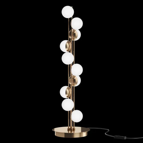 Настольная лампа LED Tessara MOD081TL-L14G3K Maytoni белая 1 лампа, основание золотое металл в стиле современный  фото 2
