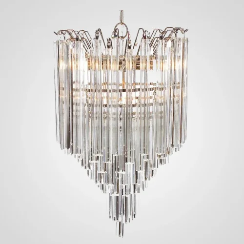 Светильник подвесной Chandelier 75294-22 ImperiumLoft прозрачный 4 лампы, основание хром в стиле современный 