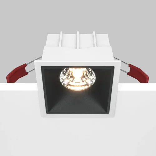 Светильник точечный Alfa LED DL043-01-15W3K-SQ-WB Maytoni белый чёрный 1 лампа, основание белое чёрное в стиле современный  фото 6