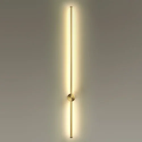 Бра LED Fillini 4335/18WG Odeon Light золотой на 1 лампа, основание золотое в стиле хай-тек минимализм отражённый свет фото 3
