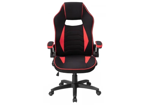 Кресло игровое Plast 1 red / black 11912 Woodville, красный/ткань, ножки/пластик/чёрный, размеры - *1270***670*600 фото 2