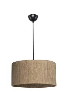 Светильник подвесной Abigail TL1654H1-01NA Toplight коричневый 1 лампа, основание чёрное в стиле кантри лофт 