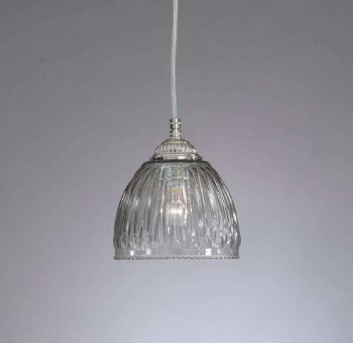 Светильник подвесной L 9800/14 Reccagni Angelo чёрный серый 1 лампа, основание никель в стиле классический  фото 3