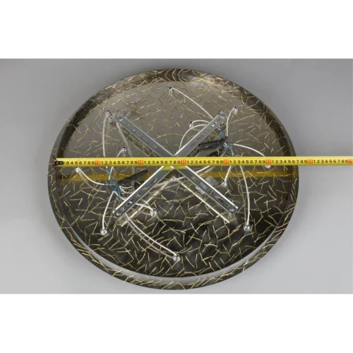 Люстра потолочная Tatin APL.835.07.13 Aployt прозрачная на 13 ламп, основание золотое в стиле классический фото 3