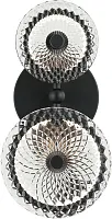 Бра LED Sportu 4012/02/02W Stilfort прозрачный на 1 лампу, основание чёрное в стиле современный 