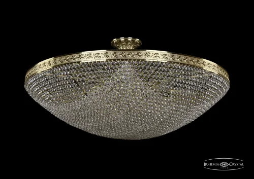 Люстра потолочная хрустальная 19321/90IV G Bohemia Ivele Crystal прозрачная на 20 ламп, основание золотое в стиле классический sp