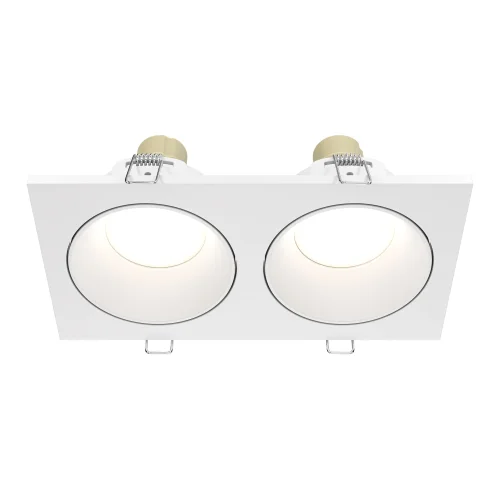Светильник точечный Zoom DL033-2-02W Maytoni белый 2 лампы, основание белое в стиле современный 