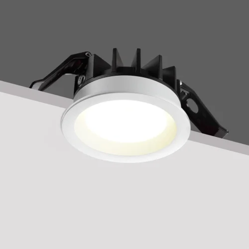 Светильник точечный Rayne 359840 Novotech белый на 1 лампу, основание белое в стиле хай-тек круглый фото 7