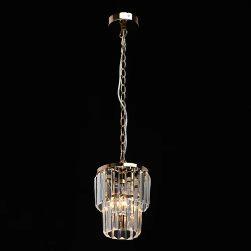Светильник подвесной Аделард 642014301 MW-Light прозрачный 1 лампа, основание золотое в стиле классический  фото 2