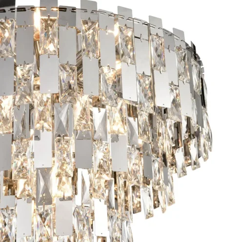 Люстра потолочная Caroline VL3103L07 Vele Luce прозрачная хром на 7 ламп, основание хром в стиле арт-деко фото 2