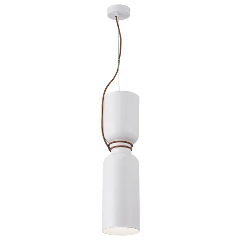Светильник подвесной UNO SP1.2 WHITE Crystal Lux белый 1 лампа, основание белое в стиле минимализм трубочки фото 2