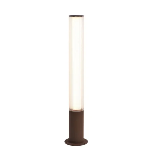 Парковый светильник Cortena 7180/22GL Odeon Light уличный IP65 коричневый на 1 лампу, плафон белый в стиле хай-тек ЛЕД фото 2 Парковый светильник Cortena 7180/22GL Odeon Light уличный IP65 коричневый на 1 лампу, плафон белый в стиле хай-тек ЛЕД фото 2