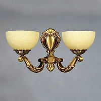 Бра  TENERIFE 02166/2 AB AMBIENTE by BRIZZI бежевый 2 лампы, основание бронзовое в стиле классический 