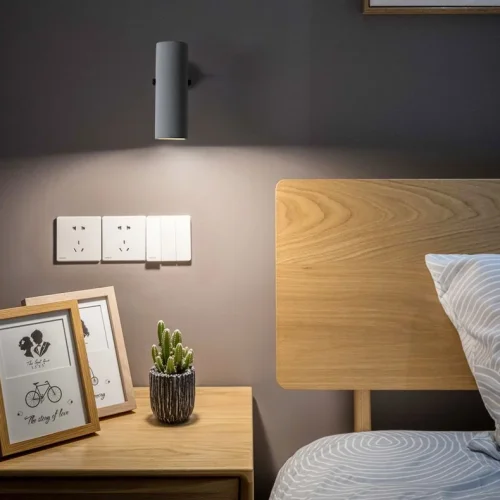 Настенный светильник BRUT WALL 211942-26 ImperiumLoft серый на 1 лампу, основание чёрное в стиле современный фото 18