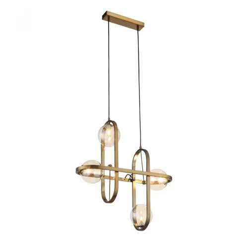 Светильник подвесной Circono SL1201.203.04 ST-Luce янтарный бронзовый на 4 лампы, основание бронзовое в стиле современный 