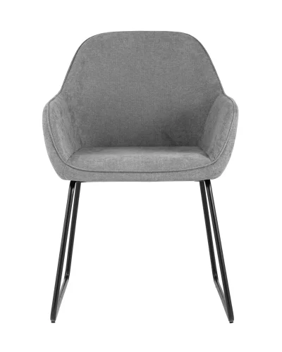 Стул Чак, серый УТ000004760 Stool Group, серый/ткань, ножки/металл/чёрный, размеры - ****560*620 фото 2
