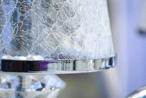 Бра BETIS AP1 Crystal Lux прозрачный на 1 лампа, основание хром в стиле арт-деко  фото 2