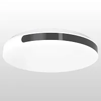 Светильник потолочный LED LSP-8469 Lussole чёрный белый 1 лампа, основание чёрное белое в стиле современный тарелка