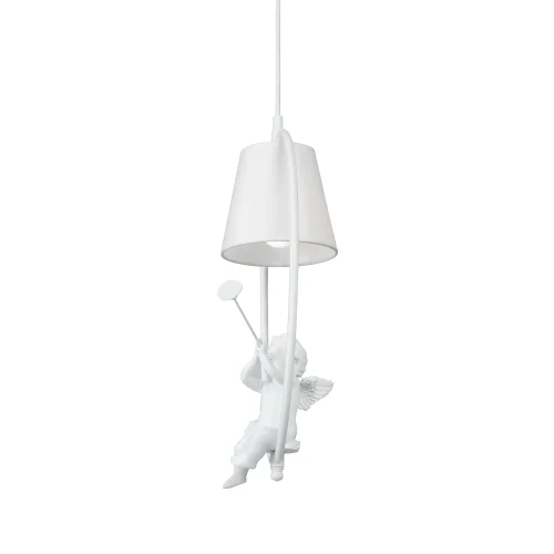 Светильник подвесной V2971-0/1S Vitaluce белый 1 лампа, основание белое в стиле современный ангел фото 4
