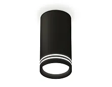 Светильник накладной XS8162007 Ambrella light чёрный 1 лампа, основание чёрное в стиле хай-тек круглый
