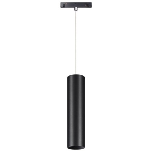Трековый подвесной светильник для низковольтного шинопровода LED Flum 358428 Novotech чёрный для шинопроводов серии Flum