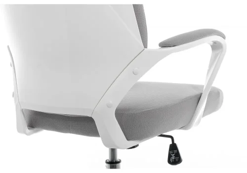 Компьютерное кресло Patra grey fabric 11486 Woodville, серый/ткань, ножки/металл/хром, размеры - *1200***620*680 фото 4