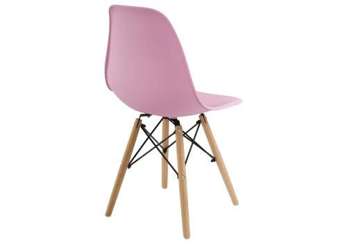 Пластиковый стул Eames PC-015 light pink 11897 Woodville, розовый/, ножки/массив бука дерево/натуральный, размеры - ****460*520 фото 5