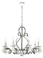 Люстра подвесная Surano E 1.1.8 S Arti Lampadari без плафона на 8 ламп, основание серое белое в стиле классический 