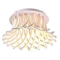 Люстра с пультом LED Corato OML-44907-216 Omnilux белая на 1 лампу, основание белое в стиле хай-тек с пультом