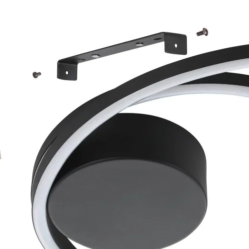 Светильник потолочный Ruotale 900471 Eglo чёрный 4 лампы, основание чёрное в стиле современный хай-тек кольца фото 3