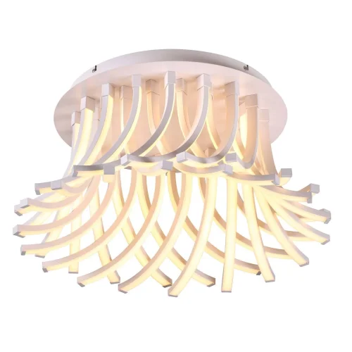 Люстра с пультом LED Corato OML-44907-216 Omnilux белая на 1 лампу, основание белое в стиле хай-тек с пультом