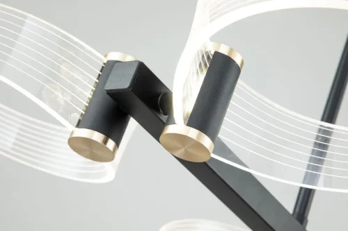 Светильник подвесной LED с пультом Cloud 10242/6LED Escada прозрачный на 1 лампу, основание чёрное в стиле хай-тек с пультом фото 6 Светильник подвесной LED с пультом Cloud 10242/6LED Escada прозрачный на 1 лампу, основание чёрное в стиле хай-тек с пультом фото 6