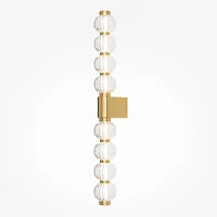 Бра LED Amulet MOD555WL-L13G3K Maytoni прозрачный 1 лампа, основание золотое в стиле арт-деко современный 
