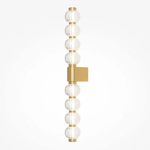 Бра LED Amulet MOD555WL-L13G3K Maytoni прозрачный на 1 лампа, основание золотое в стиле арт-деко современный 