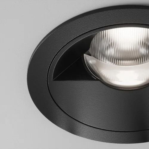 Светильник точечный LED Parete DL100-12W2.7-3-4K-RD-B Maytoni чёрный на 1 лампу, основание чёрное в стиле современный хай-тек круглый фото 3