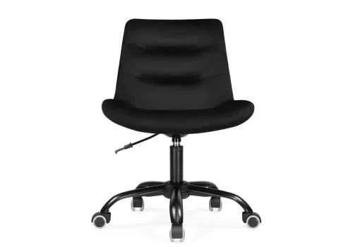 Компьютерное кресло Орди черное 559279 Woodville, чёрный/велюр, ножки/металл/чёрный, размеры - *940***560*650 фото 2