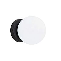 Настенный светильник Ballito 4069-1W Favourite уличный IP54 чёрный 1 лампа, плафон белый в стиле минимализм E14