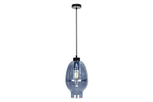 Светильник подвесной Relax AP9037-1 WB iLamp голубой 1 лампа, основание хром в стиле современный лофт выдувное