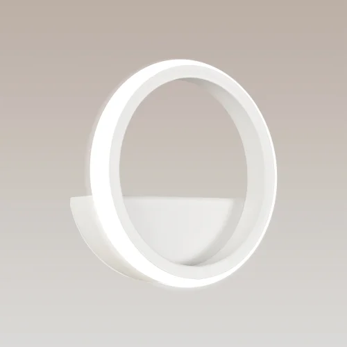 Бра LED Kitesurf 8596 Mantra белый на 1 лампа, основание белое в стиле современный хай-тек кольца фото 2