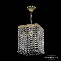 Светильник подвесной 19202/20IV G Balls Bohemia Ivele Crystal прозрачный 1 лампа, основание золотое в стиле классический balls