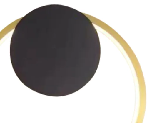 Бра LED Эрин 08433,36-19 Kink Light латунь чёрный на 1 лампа, основание латунь в стиле современный хай-тек кольца фото 2
