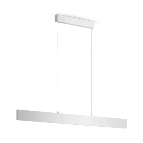 Светильник подвесной LED Step P010PL-L30W4K Maytoni белый на 1 лампу, основание белое в стиле хай-тек минимализм линейный